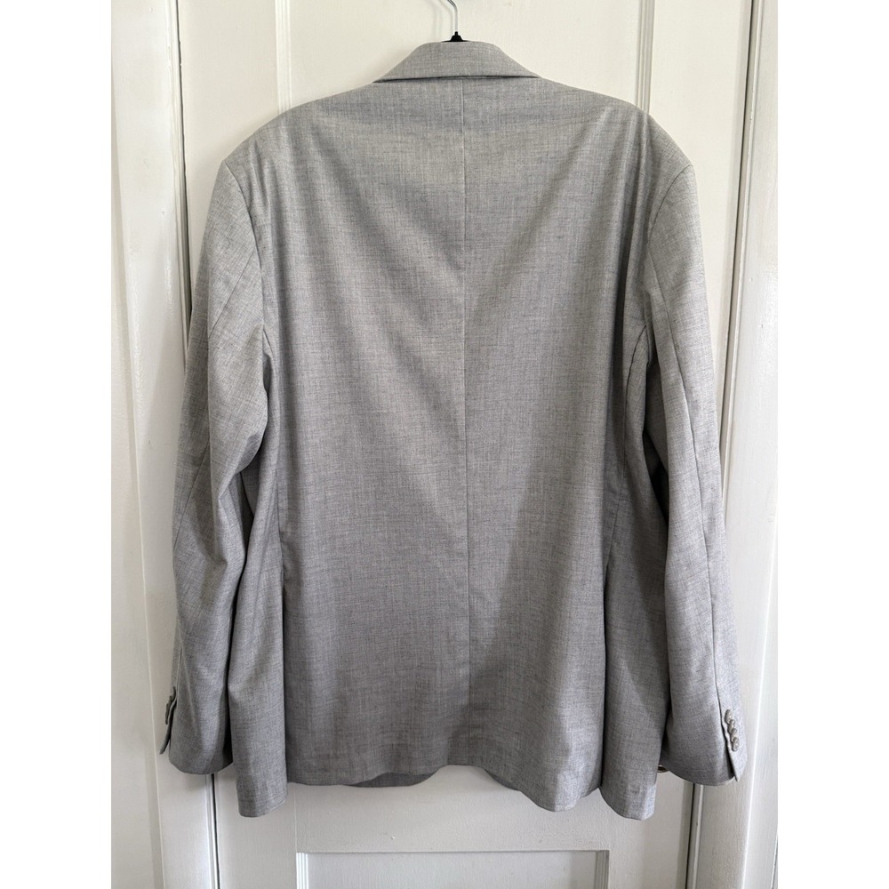 7 Diamonds Carter Linen Blend Jacket Mens XXL Gray Half Lined Comfort Stretch - Picture 2 of 6
